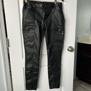 White House Black Market coated jeans.